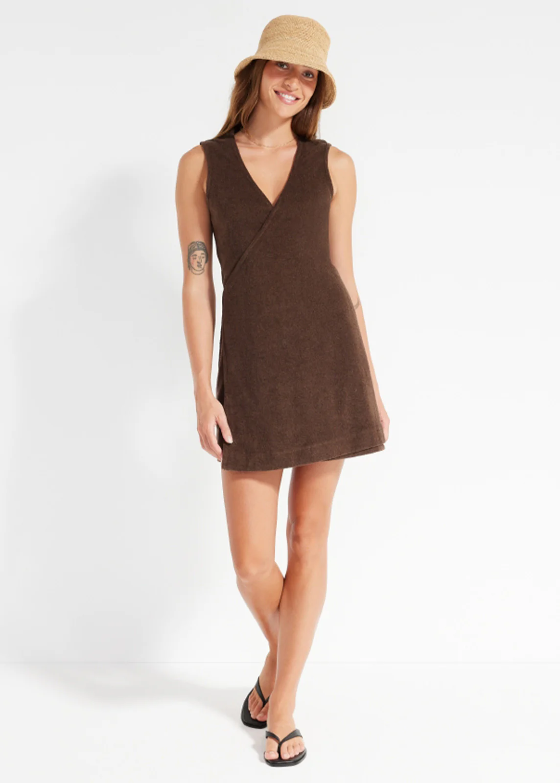 Coastal Terry Wrap Dress - Image 5