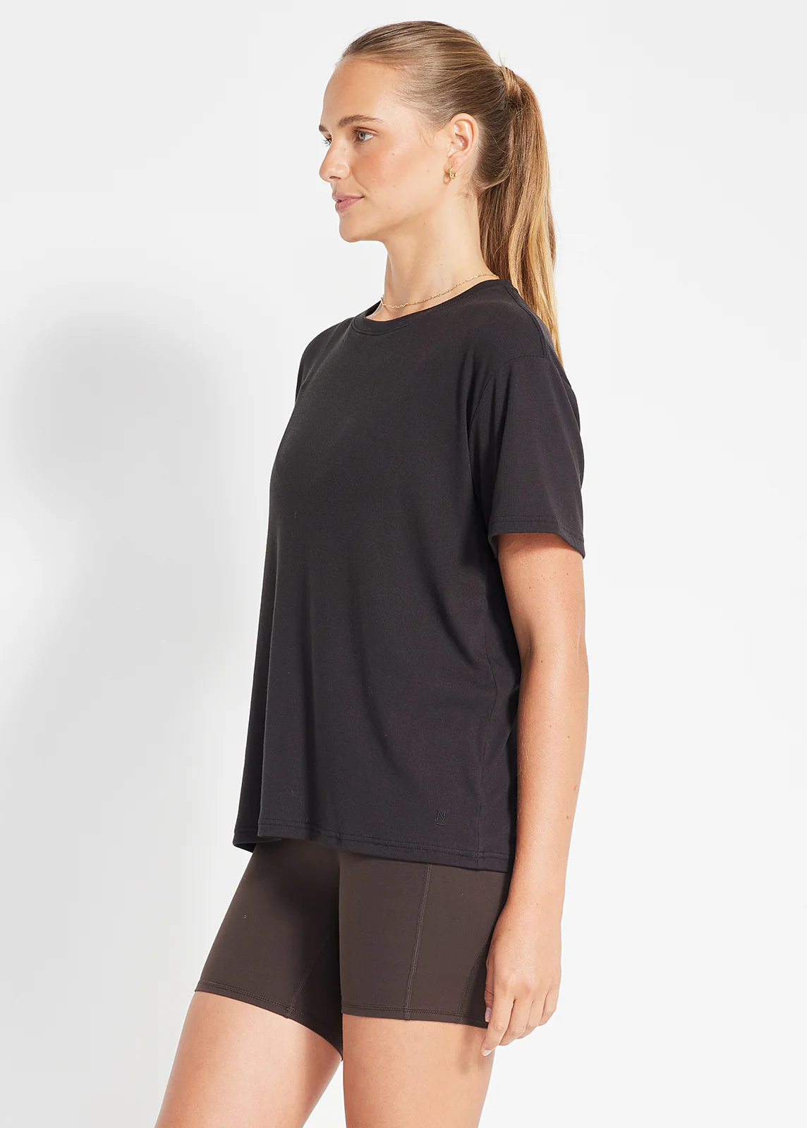 Essential Ribbed Tee - Image 3