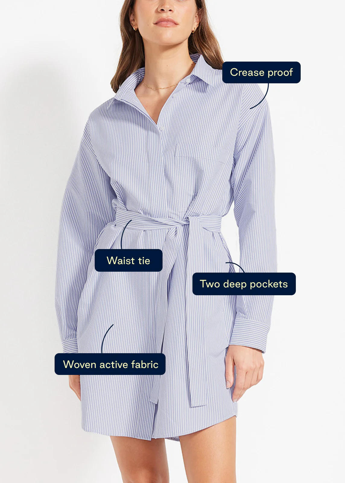 On The Move Shirt Dress - Image 8
