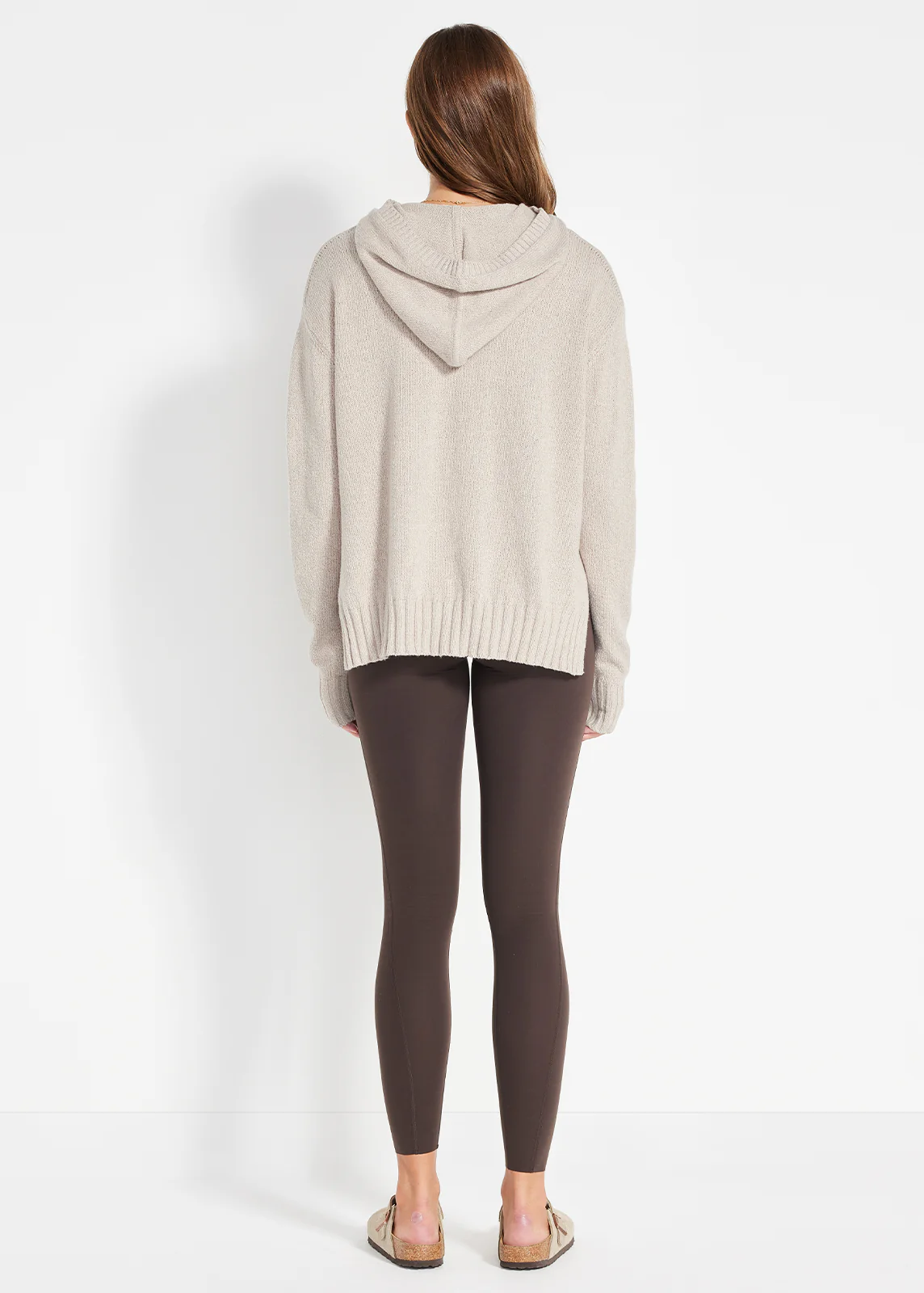 Relaxed Knit Hoodie - Image 2