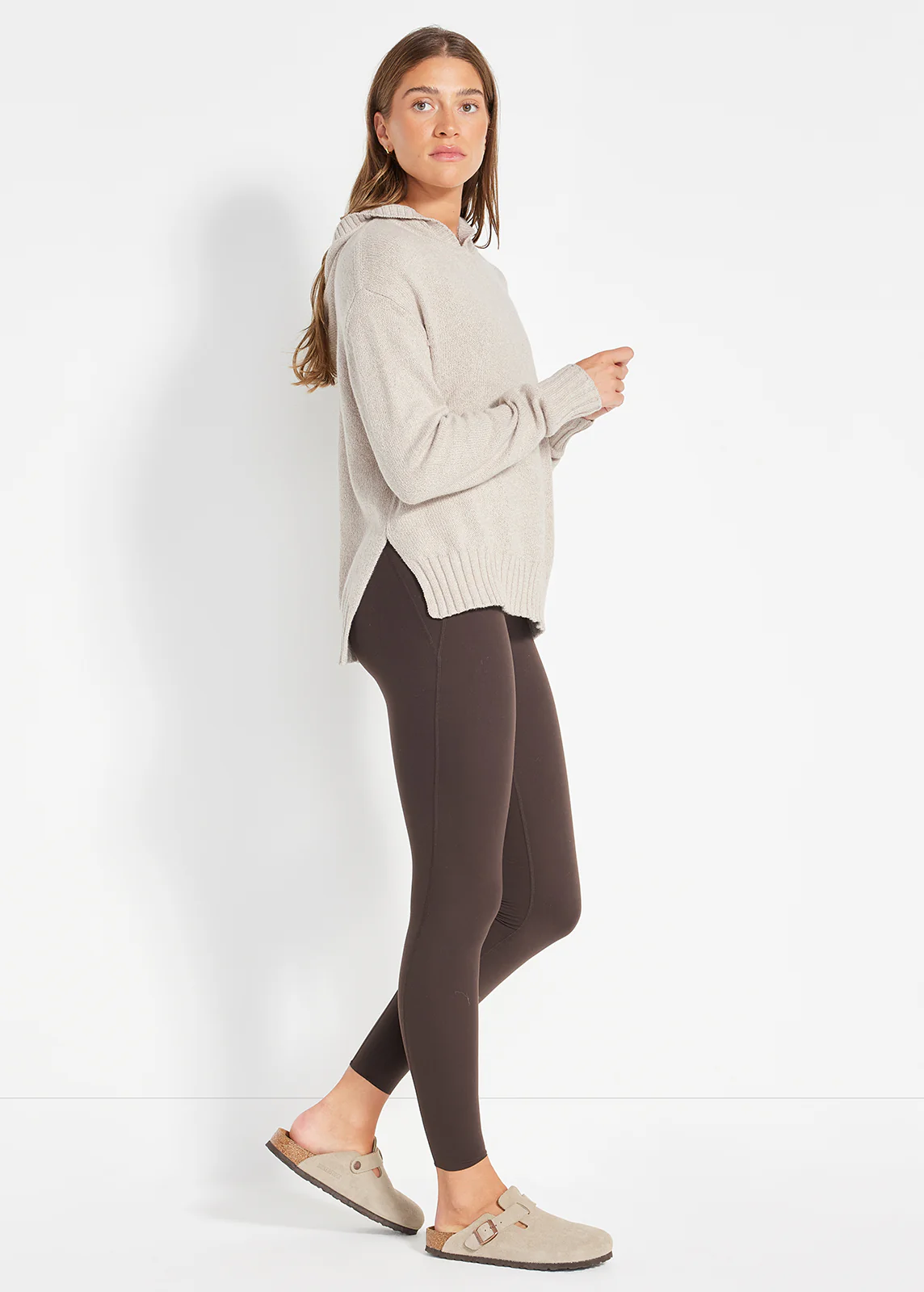 Relaxed Knit Hoodie - Image 3