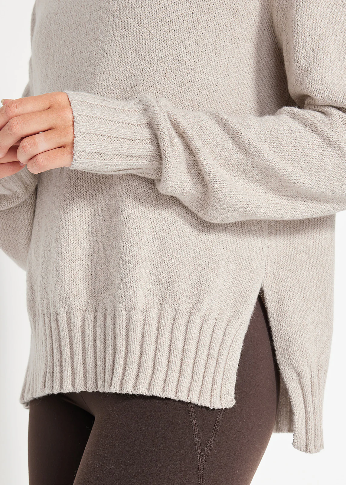 Relaxed Knit Hoodie - Image 5