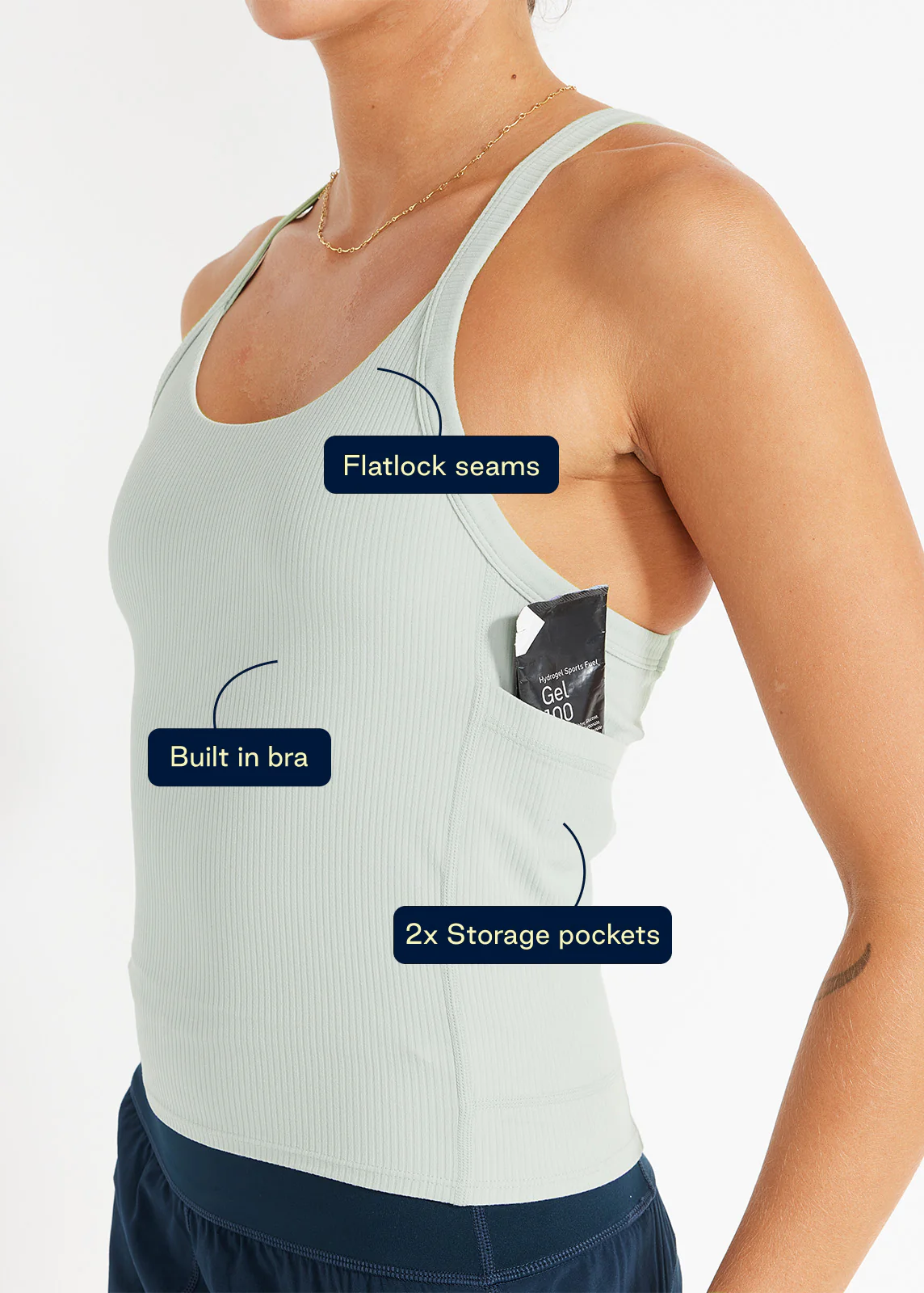 Ribbed Cardio 2-1 Tank - Image 6