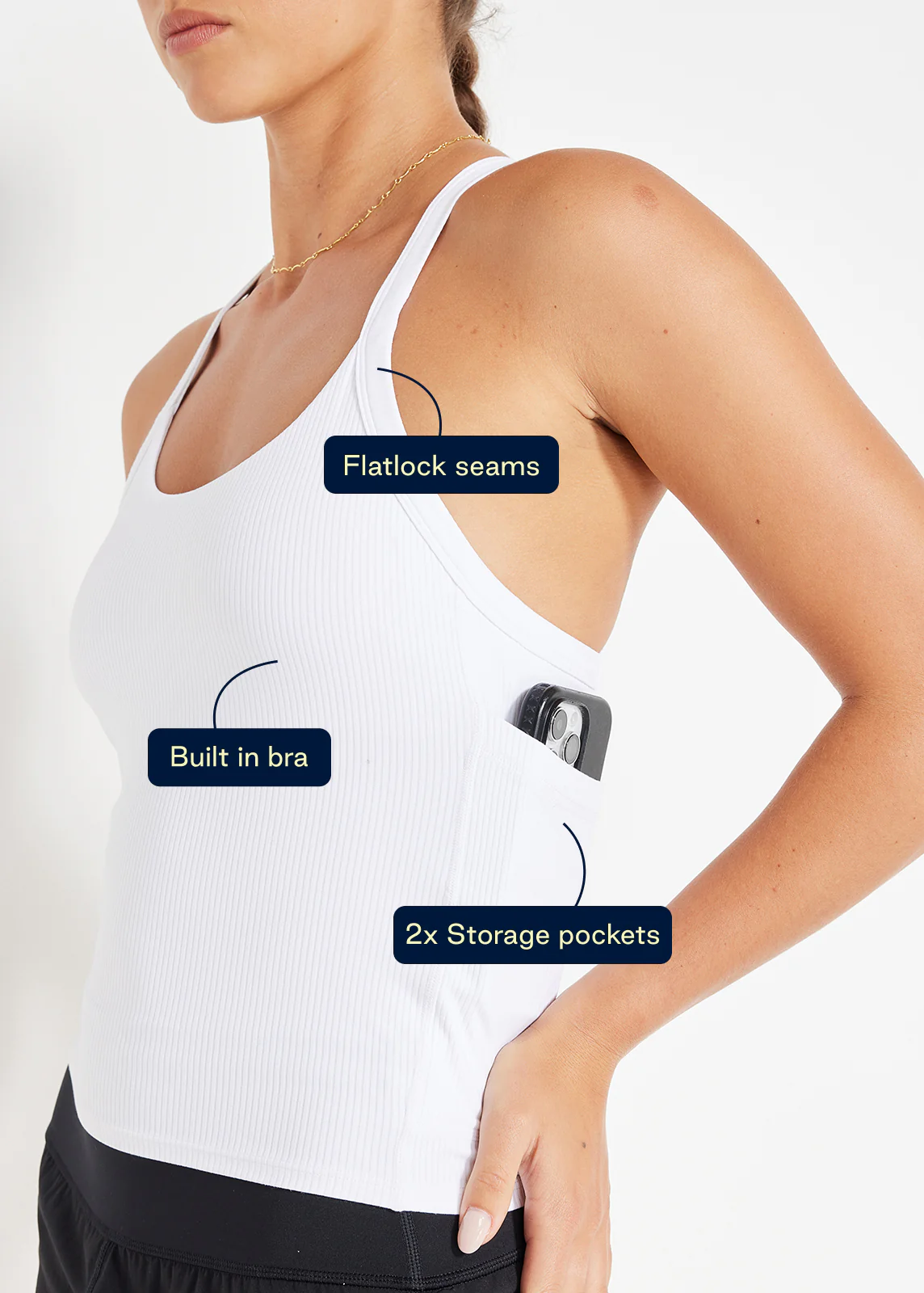 Ribbed Cardio 2-1 Tank - Image 7