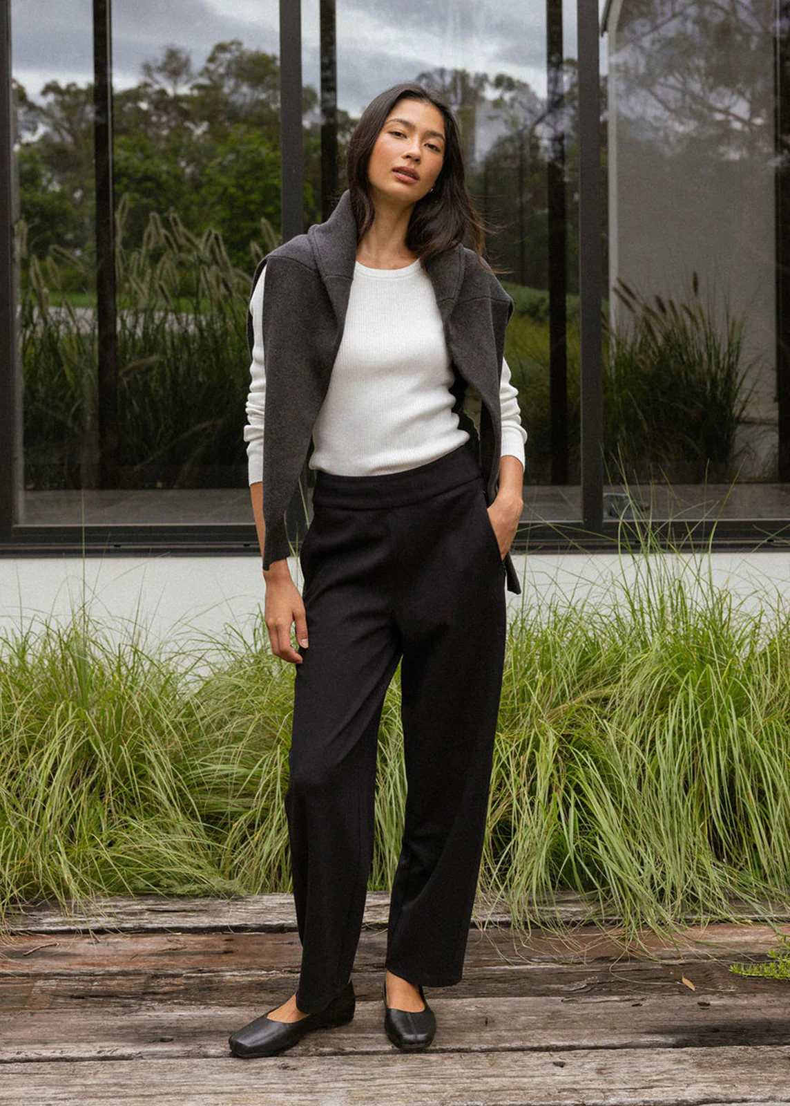 Snug Knit Ribbed Long Sleeve - Image 4