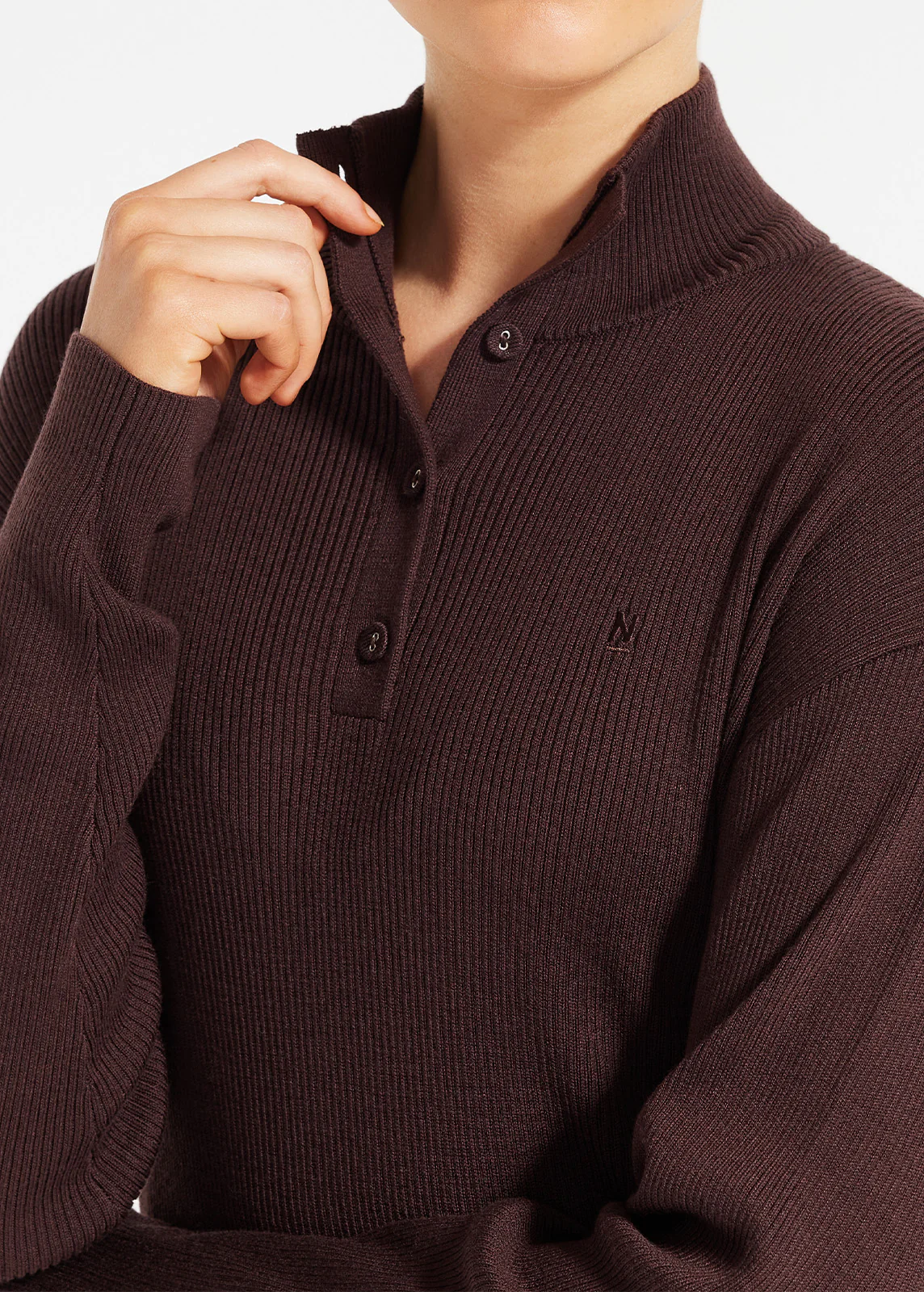 Snug Knit Ribbed Polo - Image 5