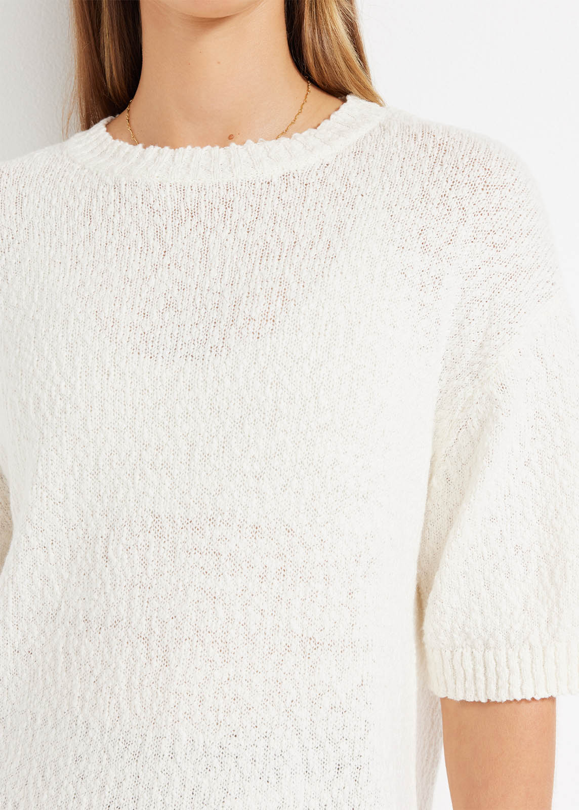 Summer Boucle Knit Tee - Image 5