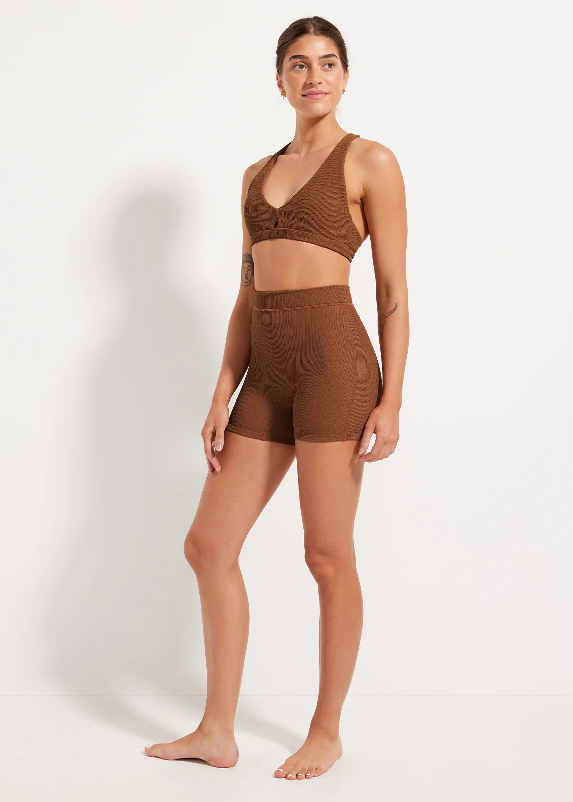 Sweat To Splash™ Crinkle Plunge Bra - Image 5